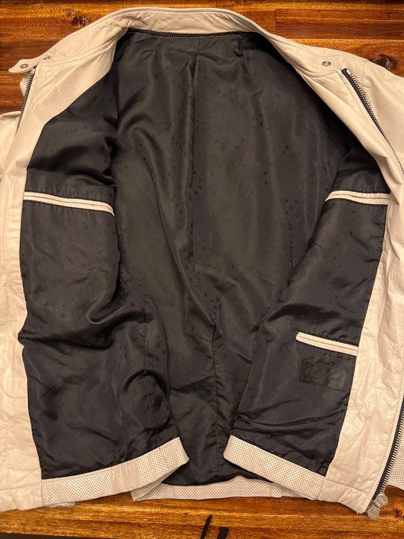 コールブラック　レザー ライダース