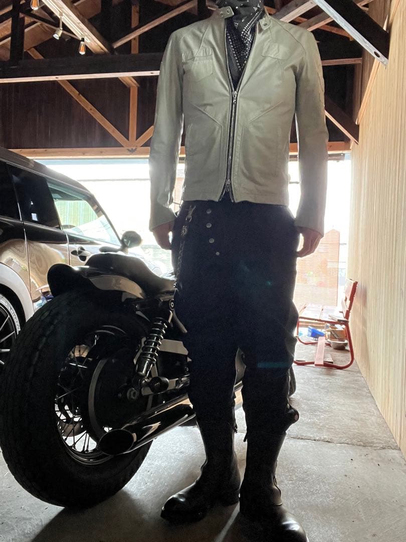 コールブラック　レザー ライダース