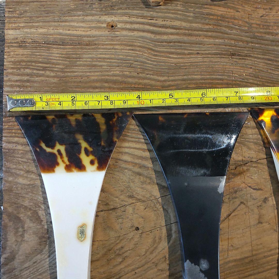 三味線バチ③6本セット、本鼈甲のシール1本有り、