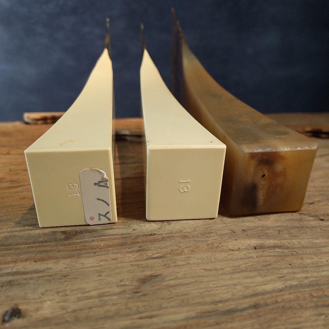 三味線バチ③6本セット、本鼈甲のシール1本有り、