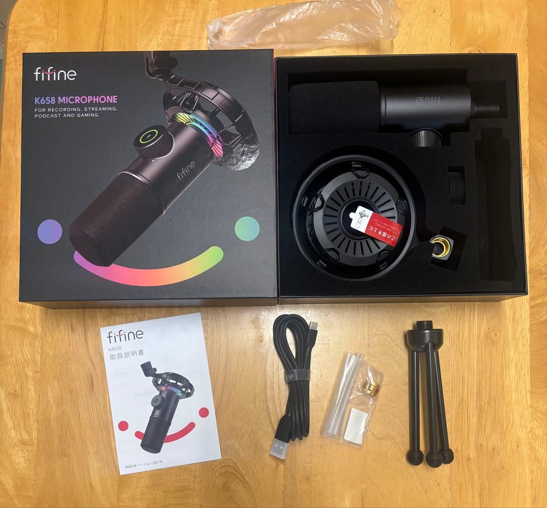 FIFINE K658コンデンサーマイク ダイナミックマイク 単一指向性 高音質