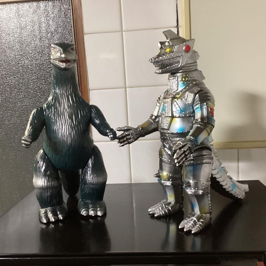 ブルマァク 1992ノーマルテール版ゴジラ＆2023メカゴジラ　値引不可　美品