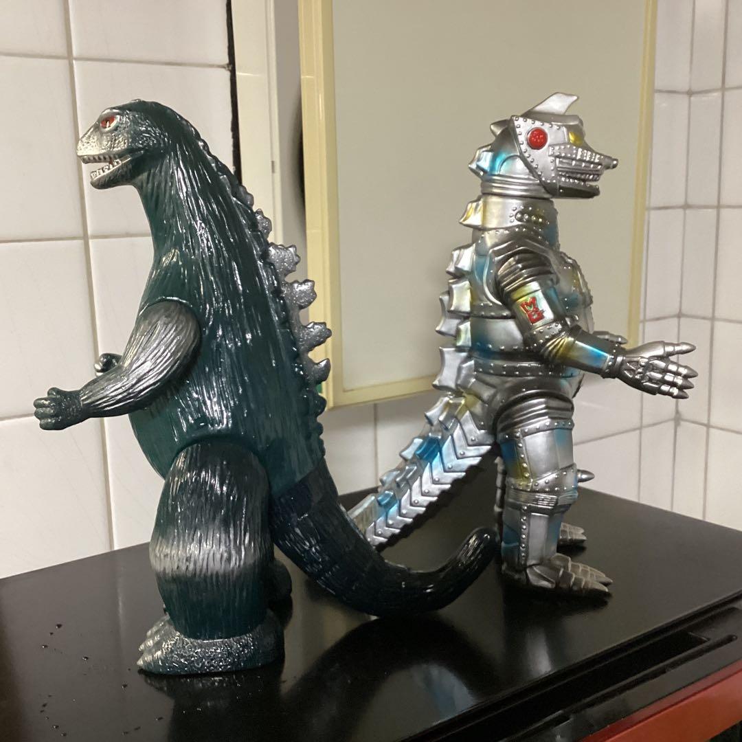 ブルマァク 1992ノーマルテール版ゴジラ＆2023メカゴジラ　値引不可　美品