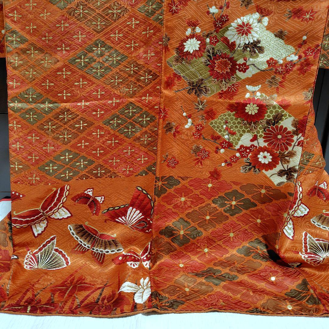 yukky★正絹　駒刺繍金彩　古典地紋　お振袖