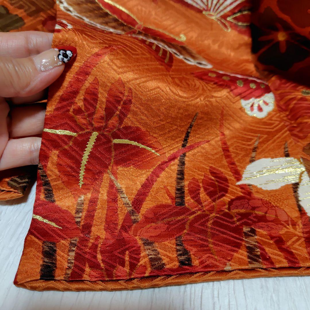 yukky★正絹　駒刺繍金彩　古典地紋　お振袖