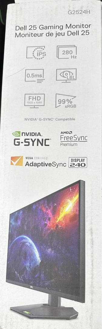 Dell g2524h 24.5インチ IPS モニター 280Hz 0.5ms