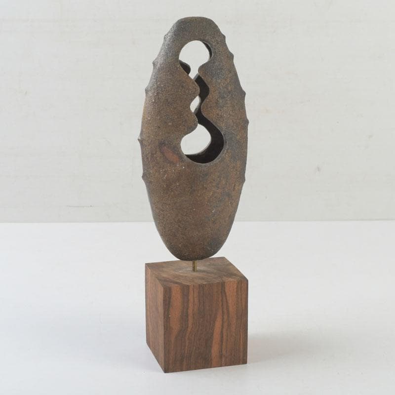 備前焼　置物　オブジェ　陶印あり　V　9713