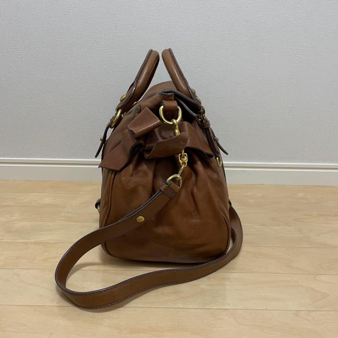 ■MIUMIU（ミュウミュウ）良品 / ハンドバッグ / ブラウン系