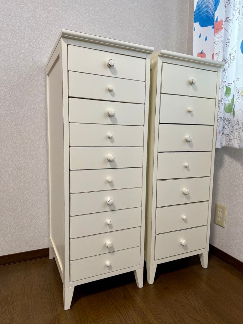 【ふとぶん】ホワイト チェスト 深型 写真右