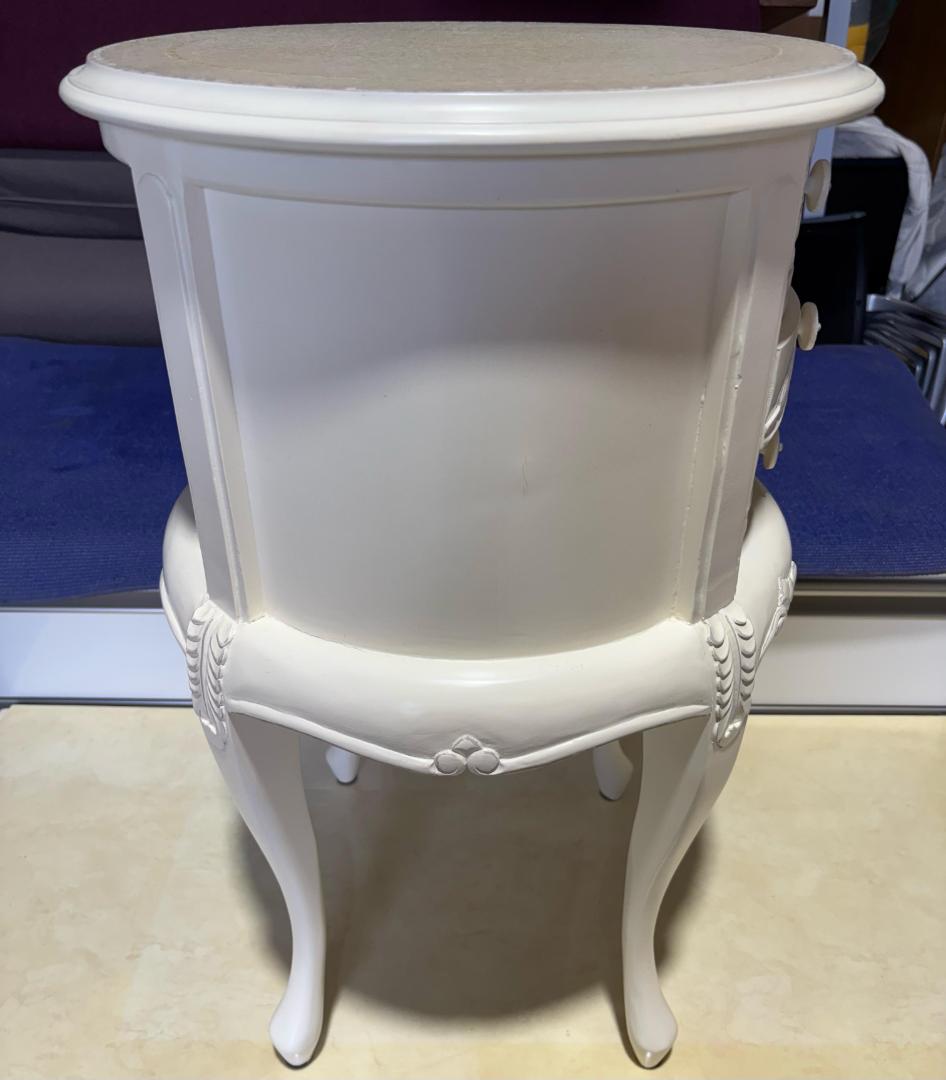 アンティーク風 猫脚 姫家具エレガントコモ ラウンド3段チェスト マホガニー材