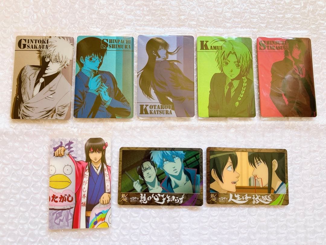 銀魂 カード 128枚 レア 箔押し カードダス ウエハースカード
