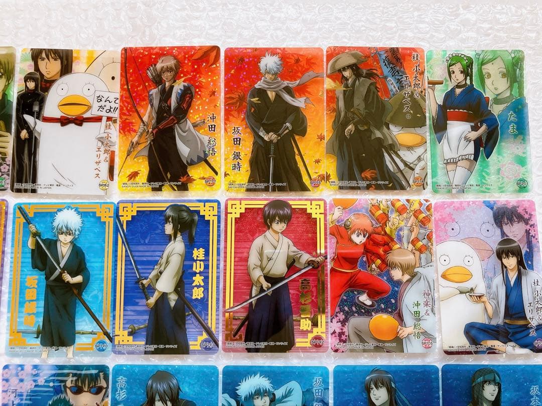 銀魂 カード 128枚 レア 箔押し カードダス ウエハースカード