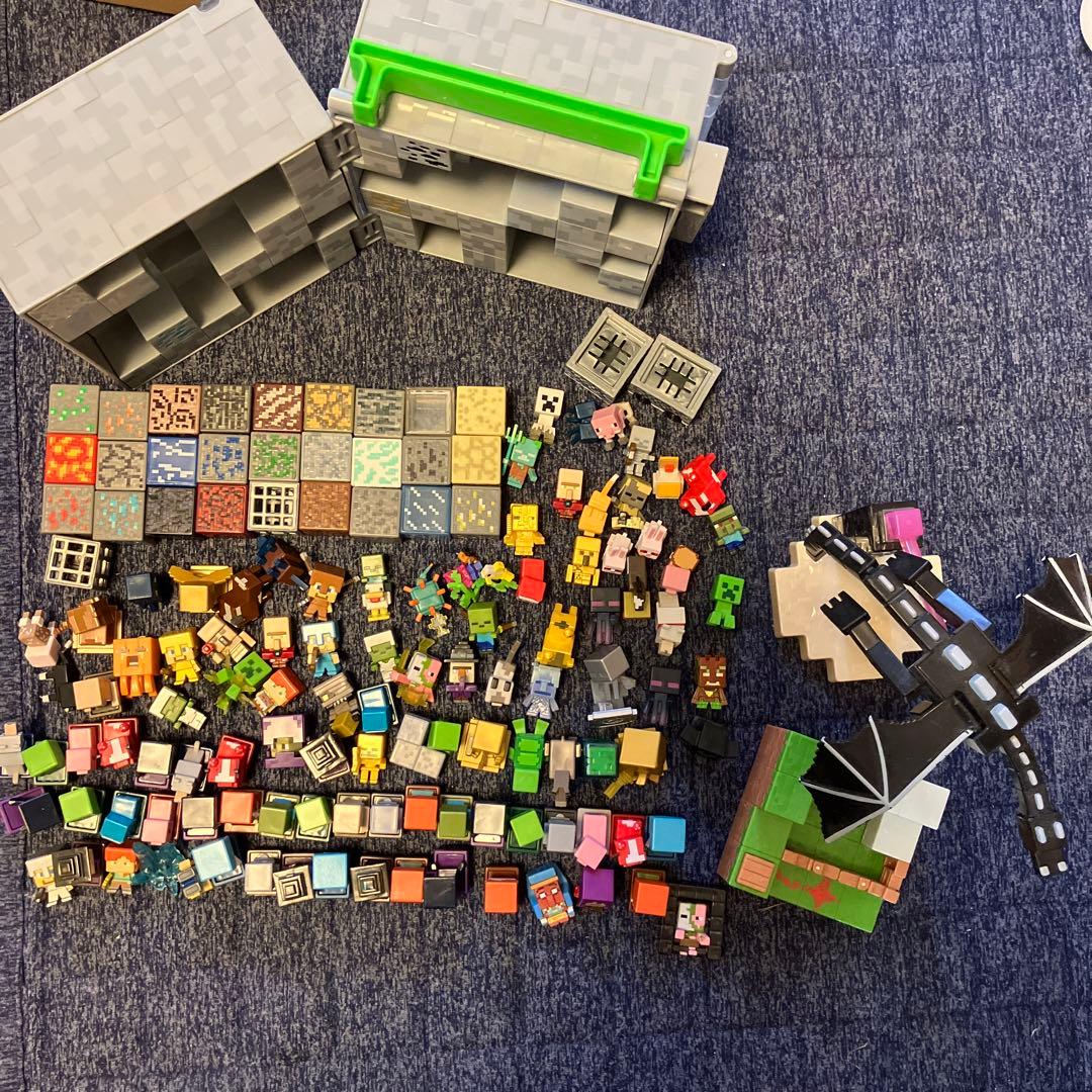 マインクラフト　フィギュア　大量　ケース