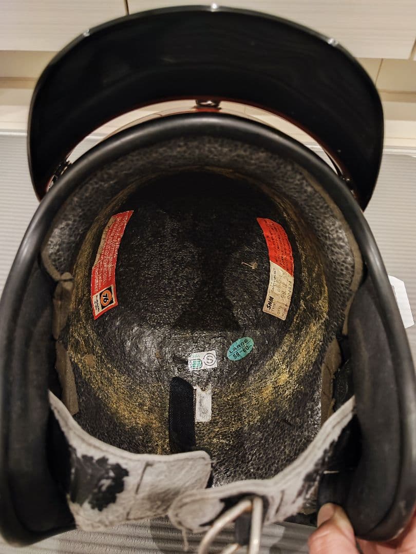 立花 SHM ジェットヘルメット オレンジ インナー