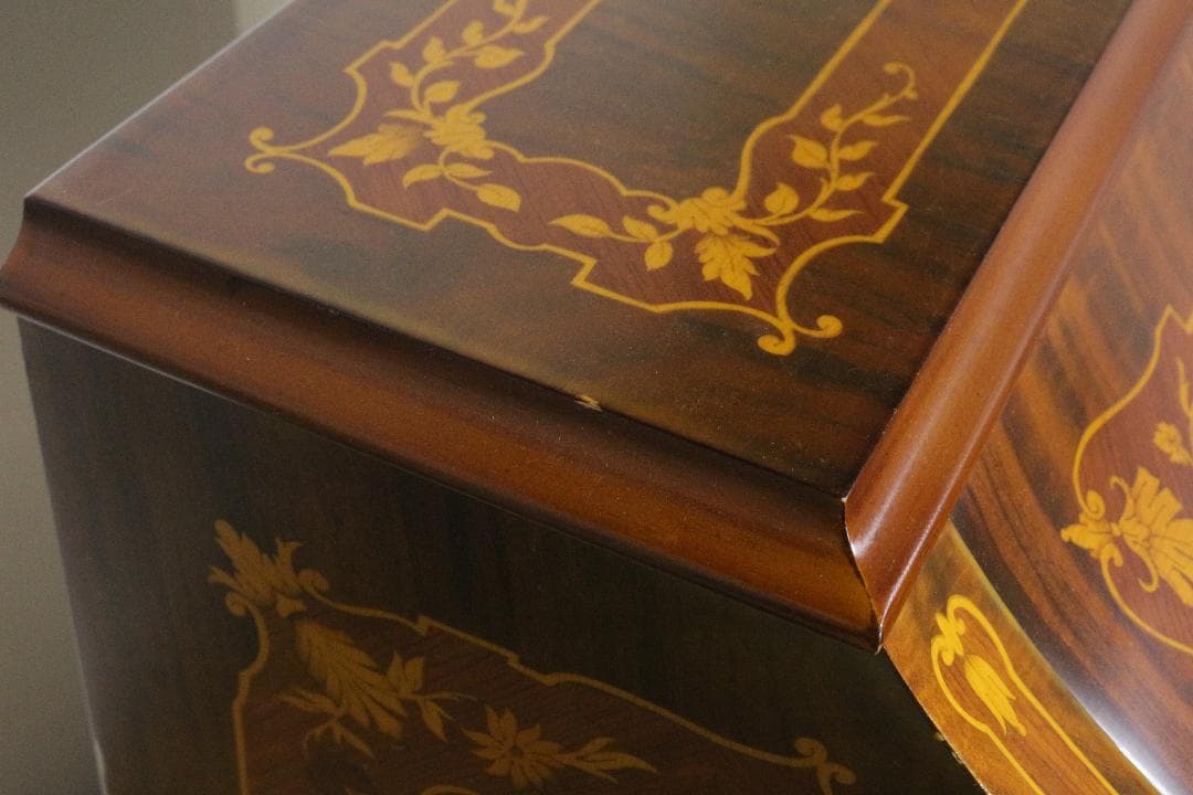 イタリア★ライティングビューロー★象嵌★ネコ脚★クラシック家具★