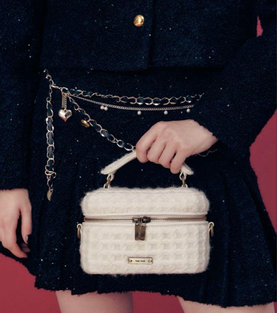 THE TOE Hohe Vanity Bag バニティバッグ　アイボリー