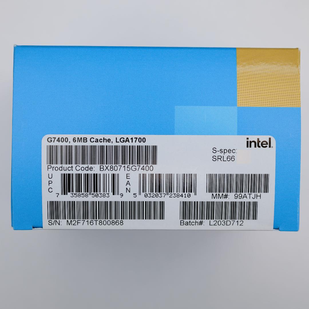 【超美品・本体のみ】Intel Pentium Gold G7400 CPU