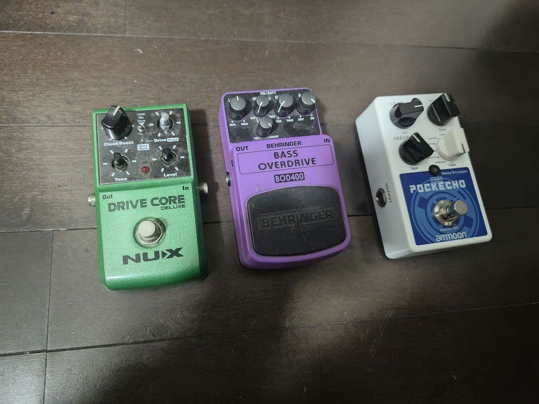 NUX Behringer エフェクターセット TS ベースプリアンプ ディレイ