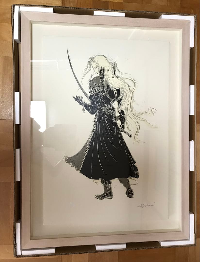 天野喜孝 FF7 セフィロス 研 プライベートエディション シルクスクリーン版画