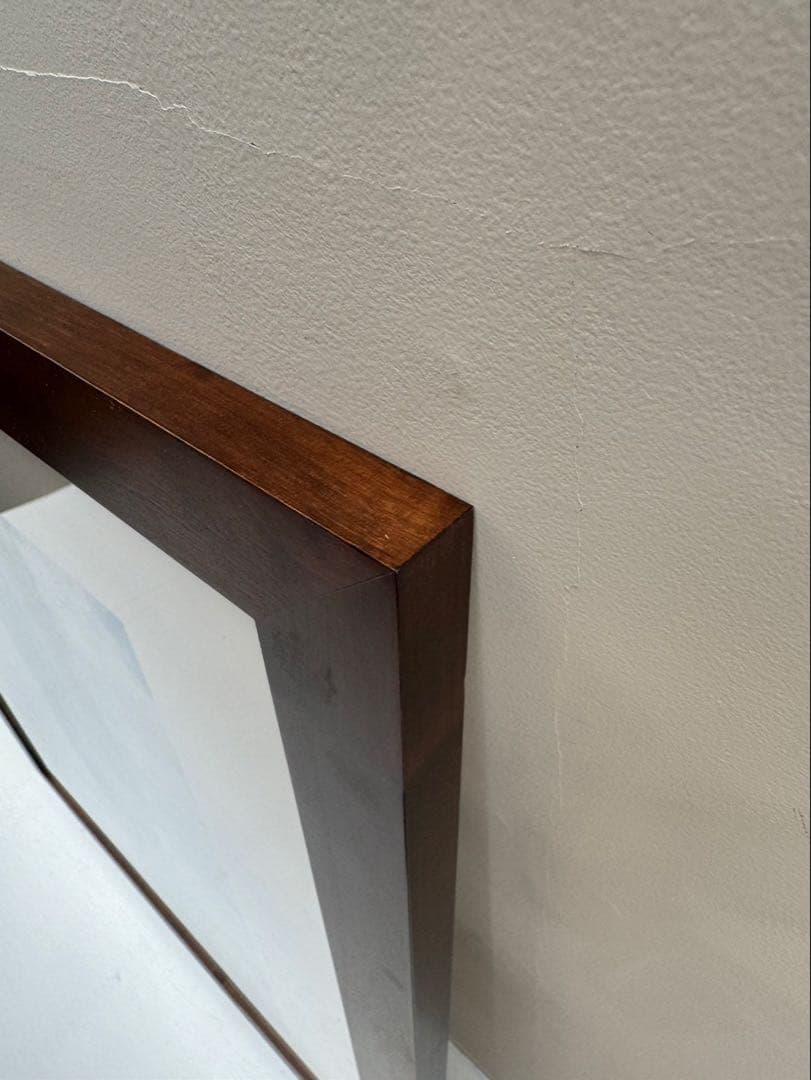 【在庫25】額 額縁 木製 焦茶 ダークブラウン 大きいサイズ アート 写真