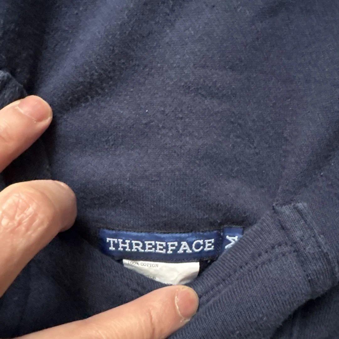 THREEFACE Ｍ　ダブルフェイス チャンピオン　ロックフード 後付パーカー