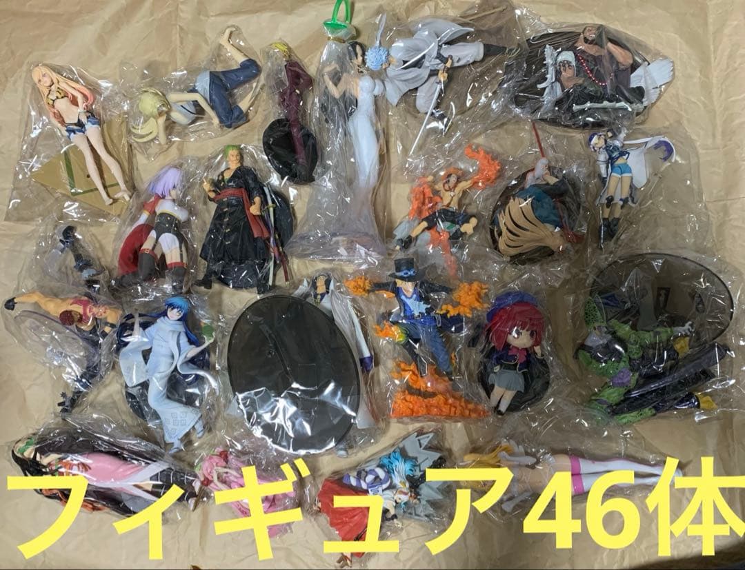 フィギュア46体まとめ　ワンピース　ナルト　銀魂など