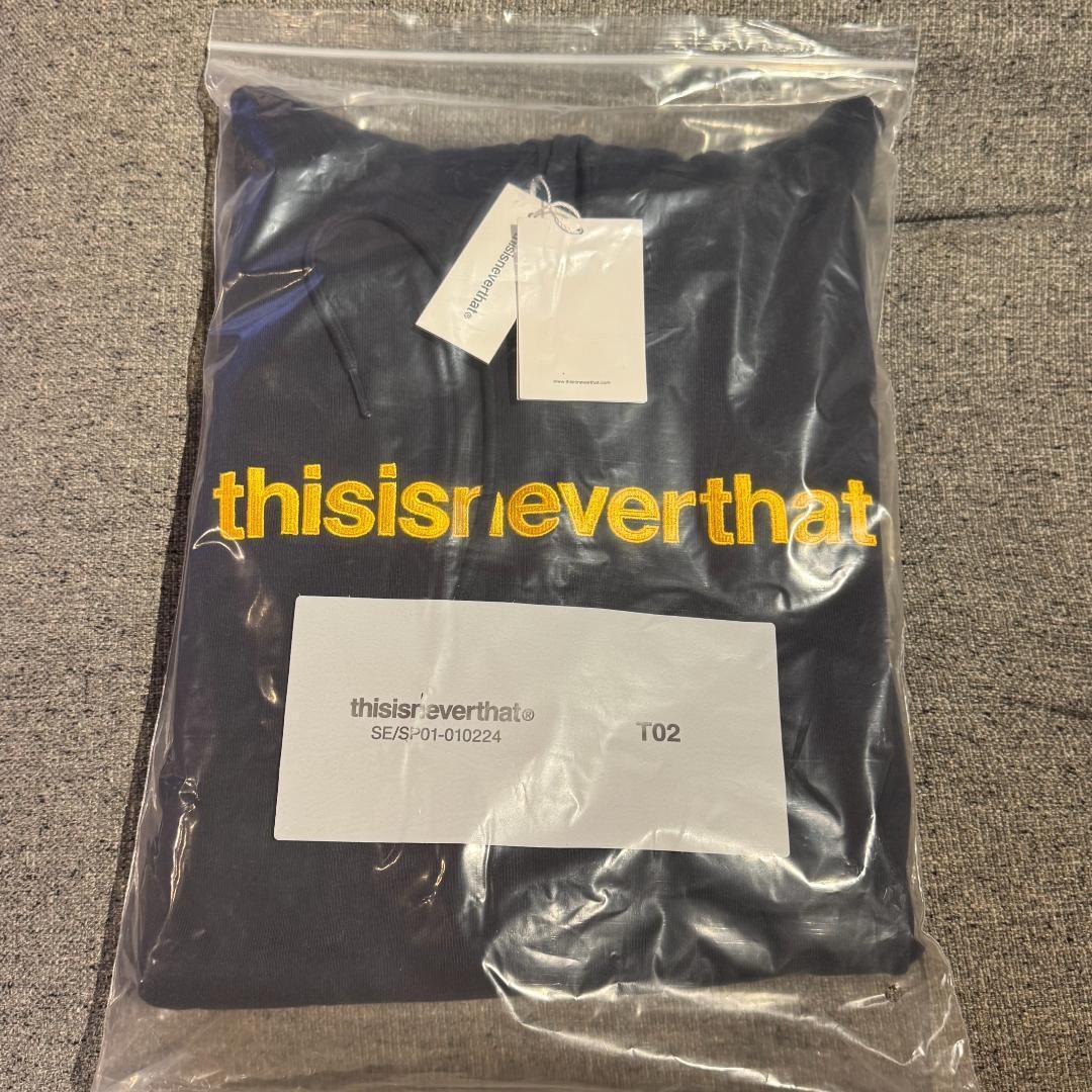 ネバザ フード付パーカー Sサイズ タグ付 韓国 Thisisneverthat