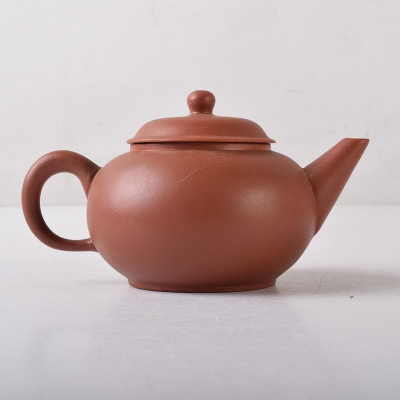 中国　紫砂　朱泥　急須　茶壷　在銘　C　7534