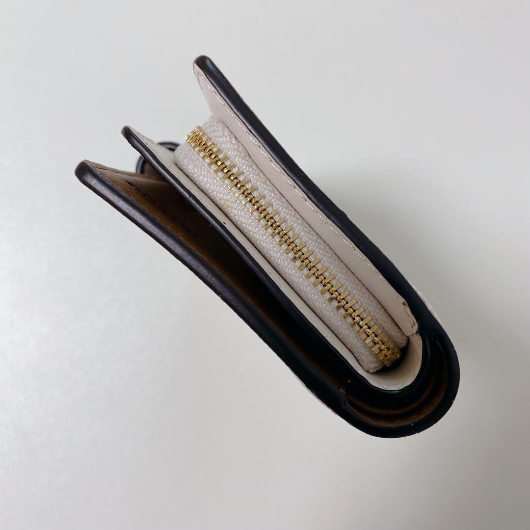 【新品未使用】COACHコーチ★二つ折り財布★リップモチーフ柄★口紅★ホワイト