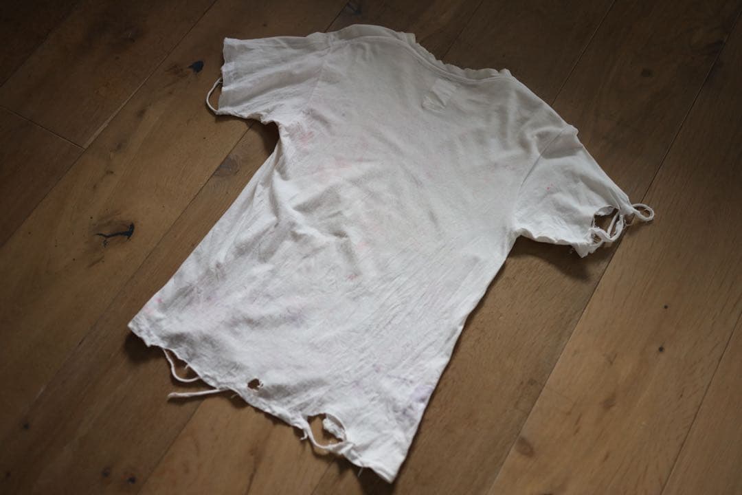 nozomi ishiguro ノゾミイシグロ　ダメージ加工 ペイントTシャツ