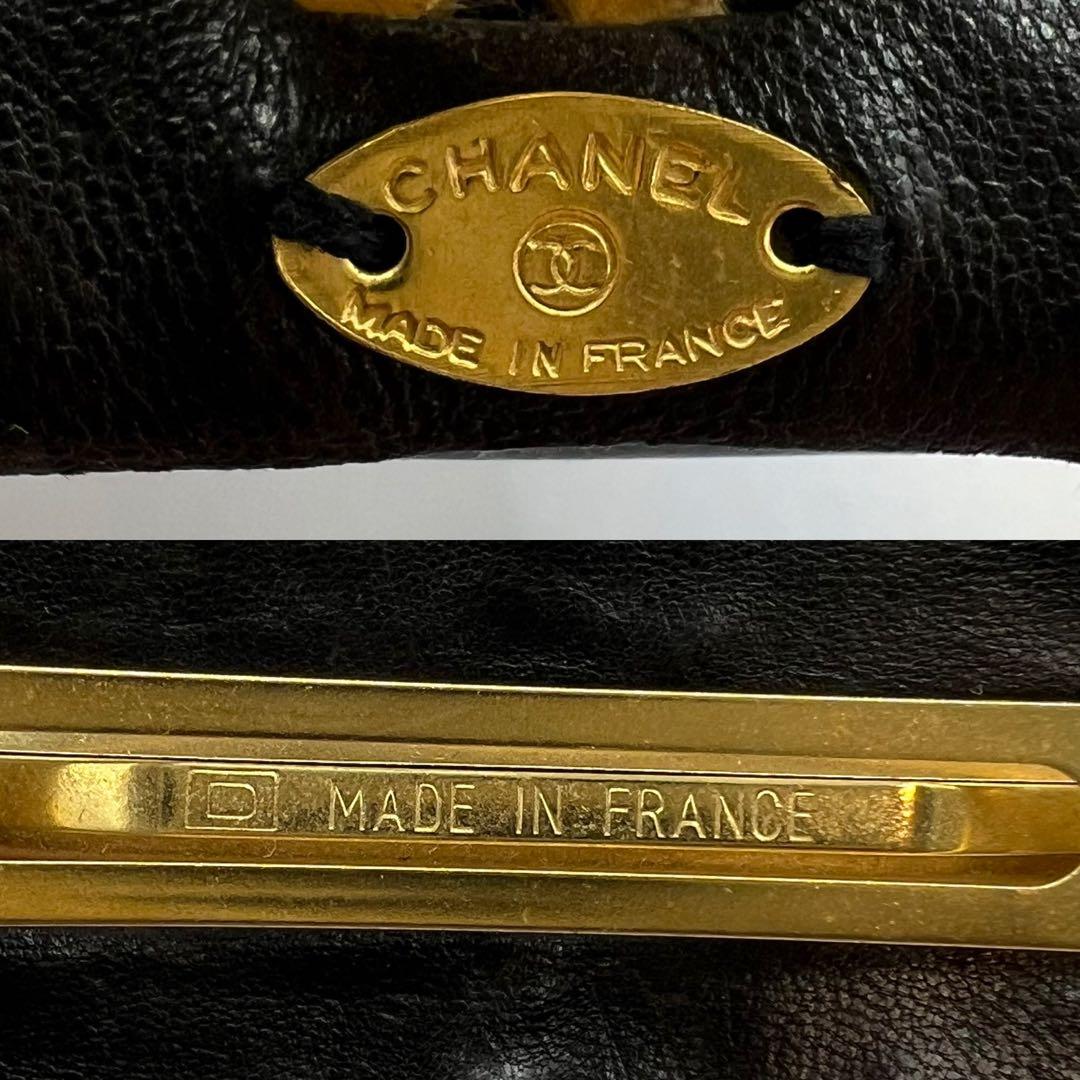 【極美品】シャネル バレッタ ココマーク ターンロック ゴールド金具