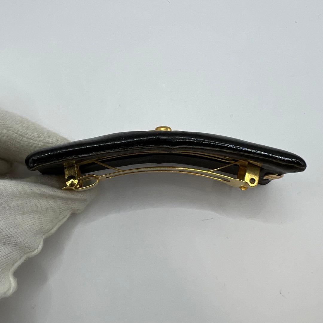 【極美品】シャネル バレッタ ココマーク ターンロック ゴールド金具