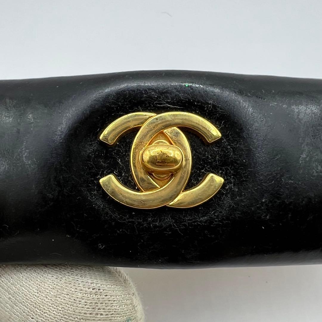 【極美品】シャネル バレッタ ココマーク ターンロック ゴールド金具