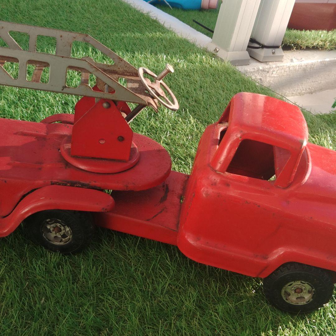 ⭕本日値下げ中‼️✴️ブリキおもちゃ❇️ブリキ 消防車 ⭐ヴィンテージ⭐USA