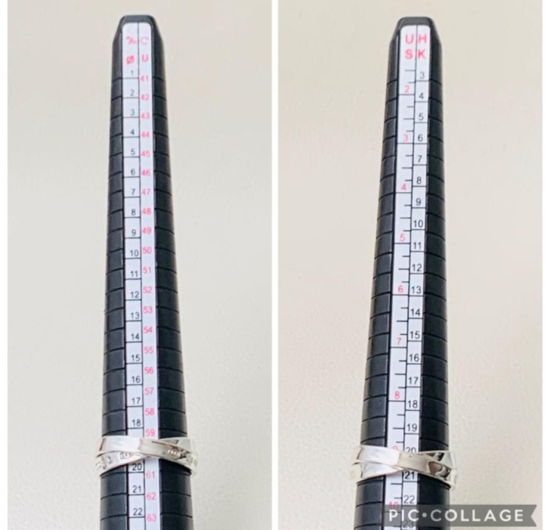 希少 19号 ティファニー ロッキング 2連 リング 指輪 大きめサイズ