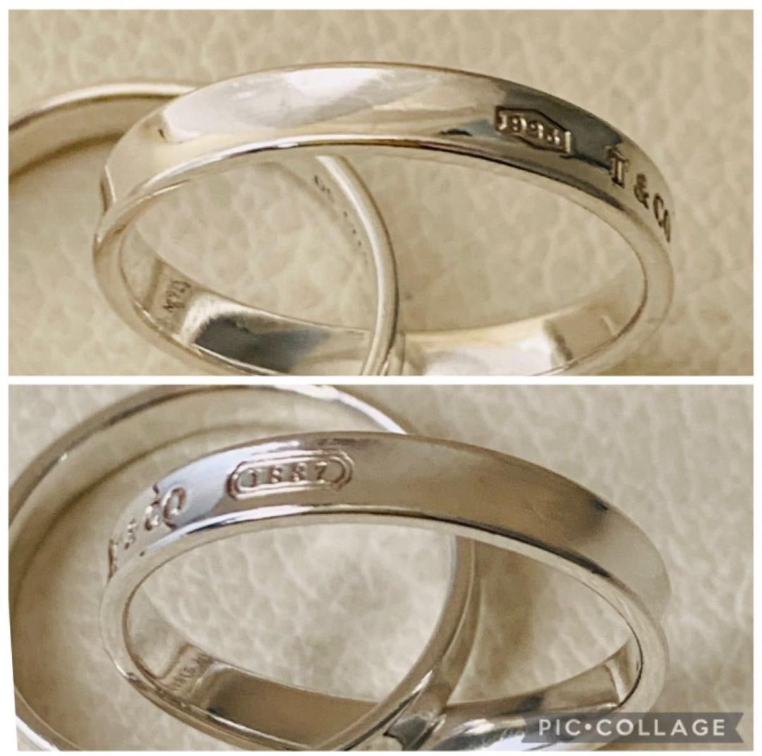 希少 19号 ティファニー ロッキング 2連 リング 指輪 大きめサイズ