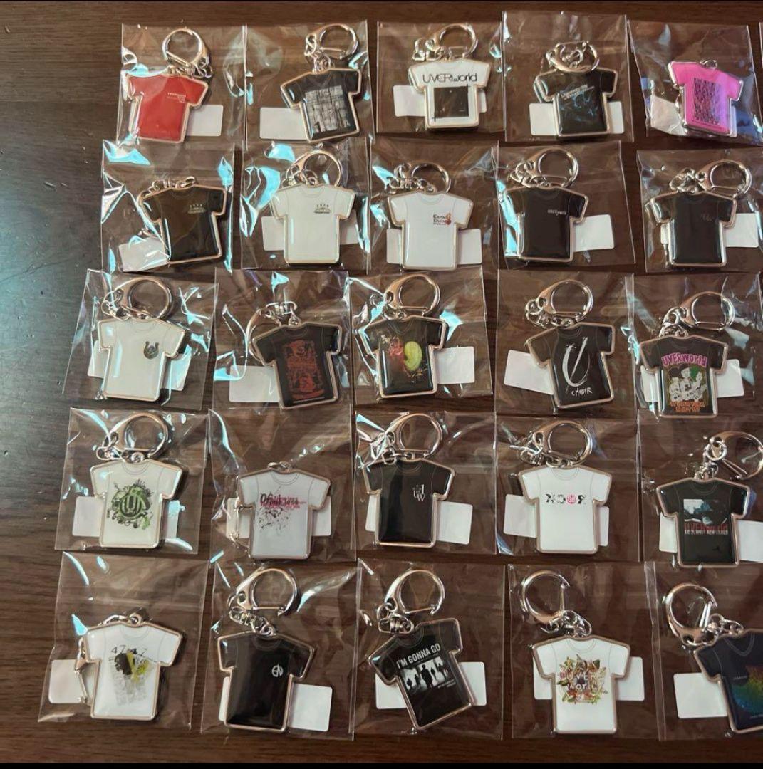UVERworld Tシャツ型キーホルダー 全40種類コンプリートセット