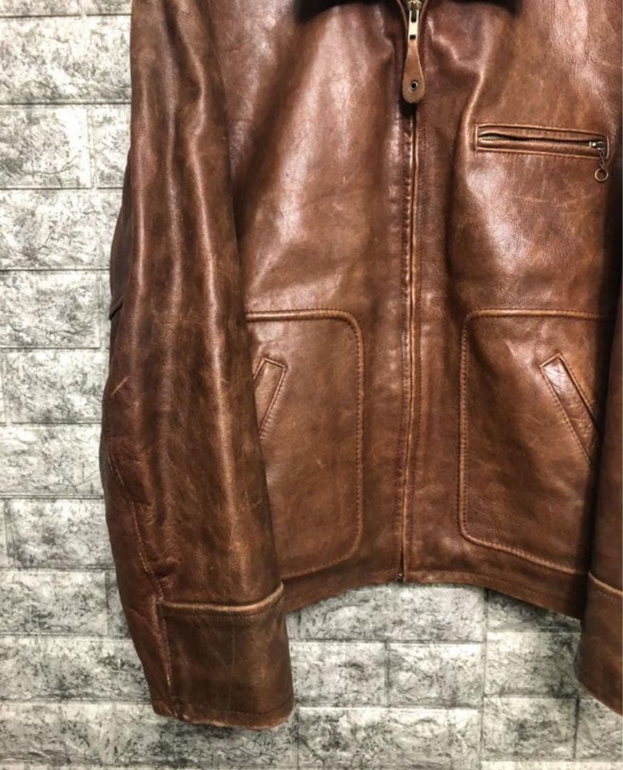 【超希少】80s Lee TREVOR リー トレヴォー 牛レザー ライダース