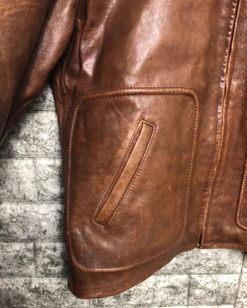 【超希少】80s Lee TREVOR リー トレヴォー 牛レザー ライダース