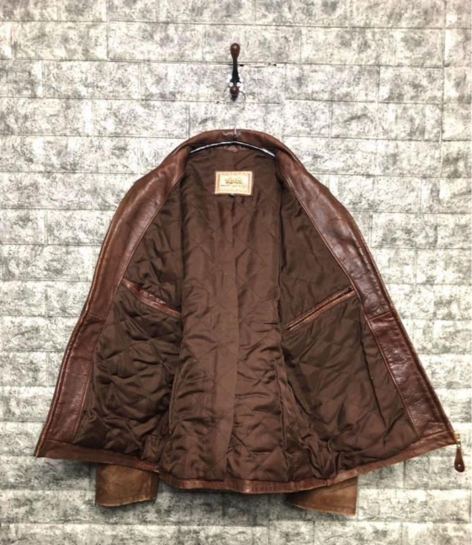 【超希少】80s Lee TREVOR リー トレヴォー 牛レザー ライダース