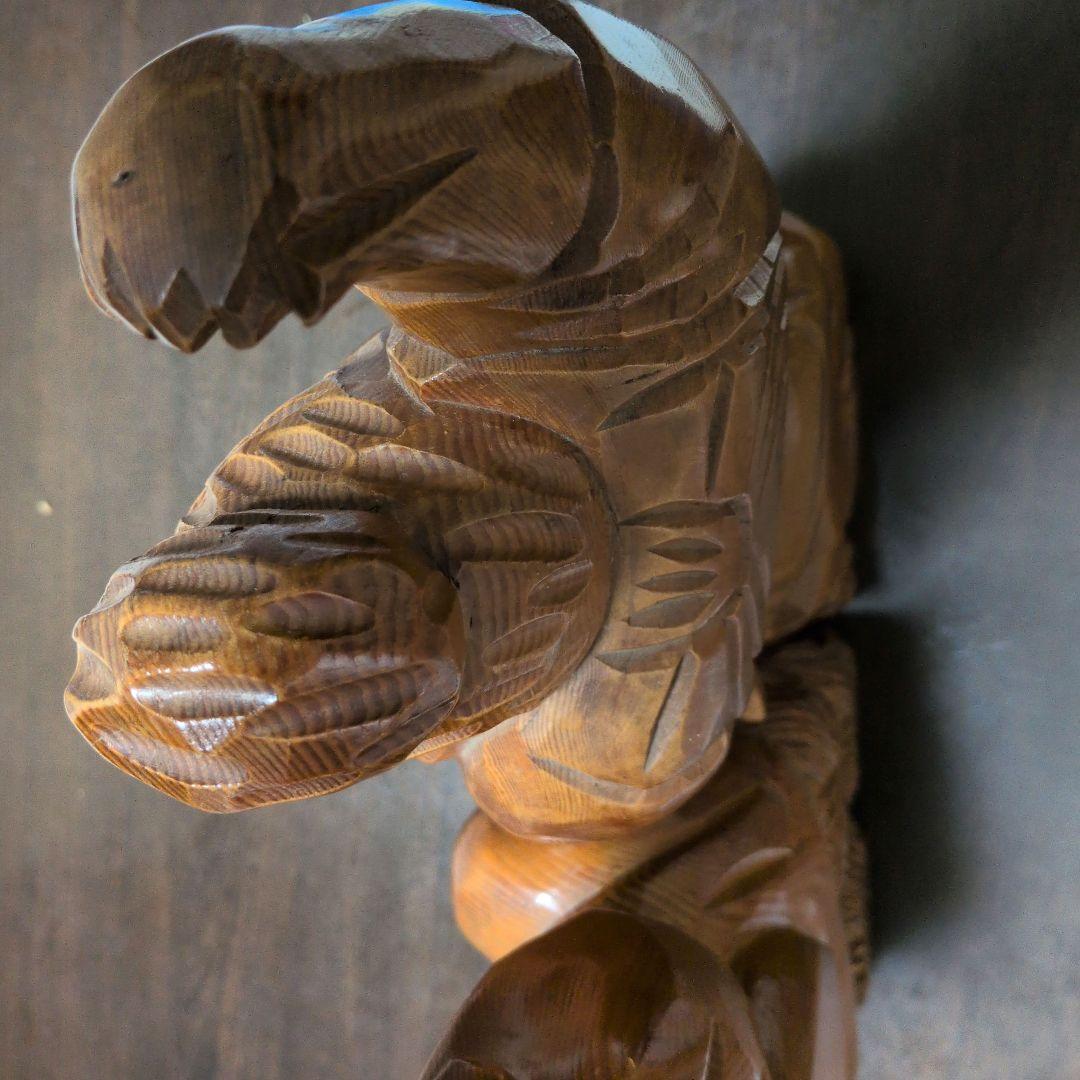 値下)木製 「恵比寿天」＋「大黒天」 彫刻　2体