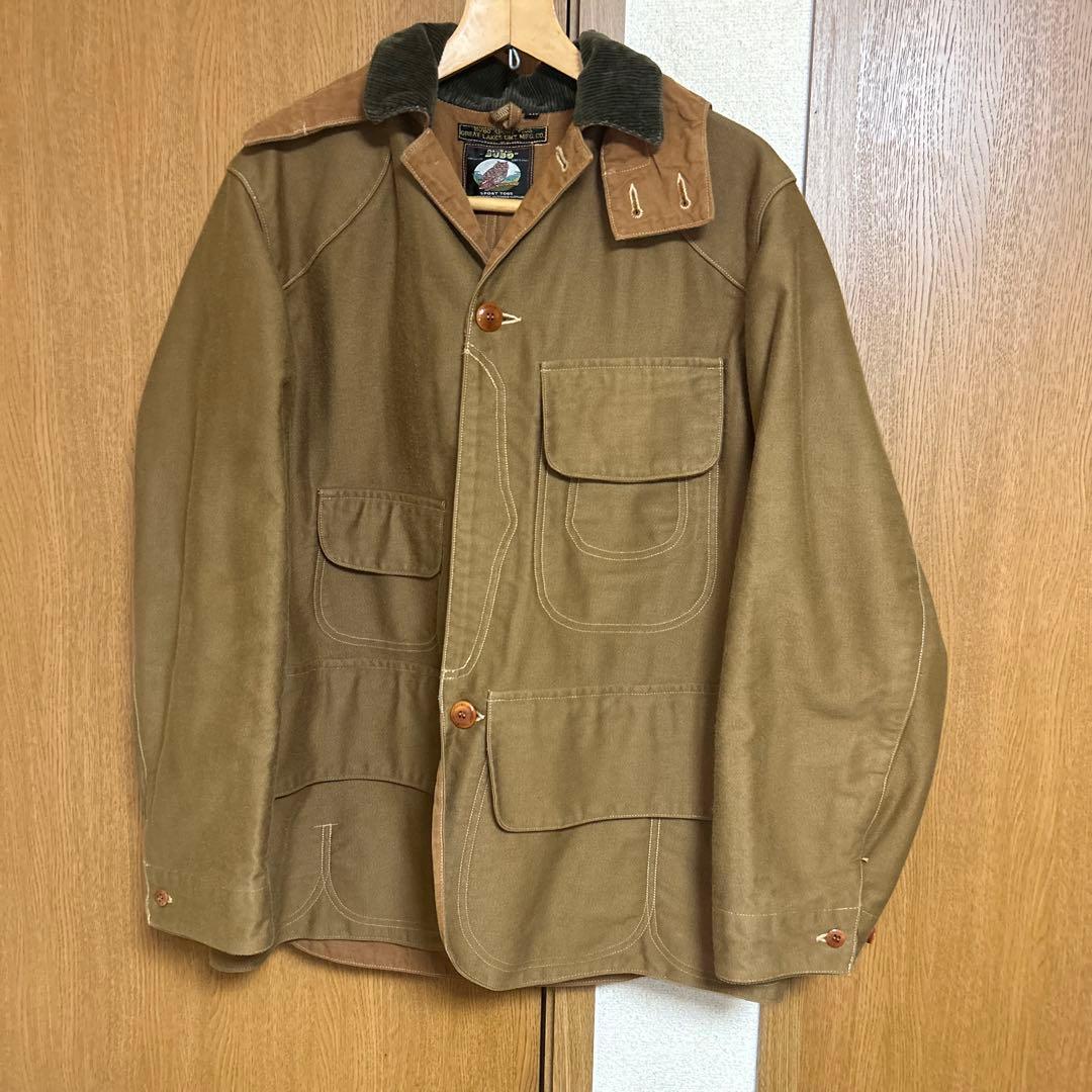 FREEWHEELERS ハンティングコート KHAKI 40 モールスキン