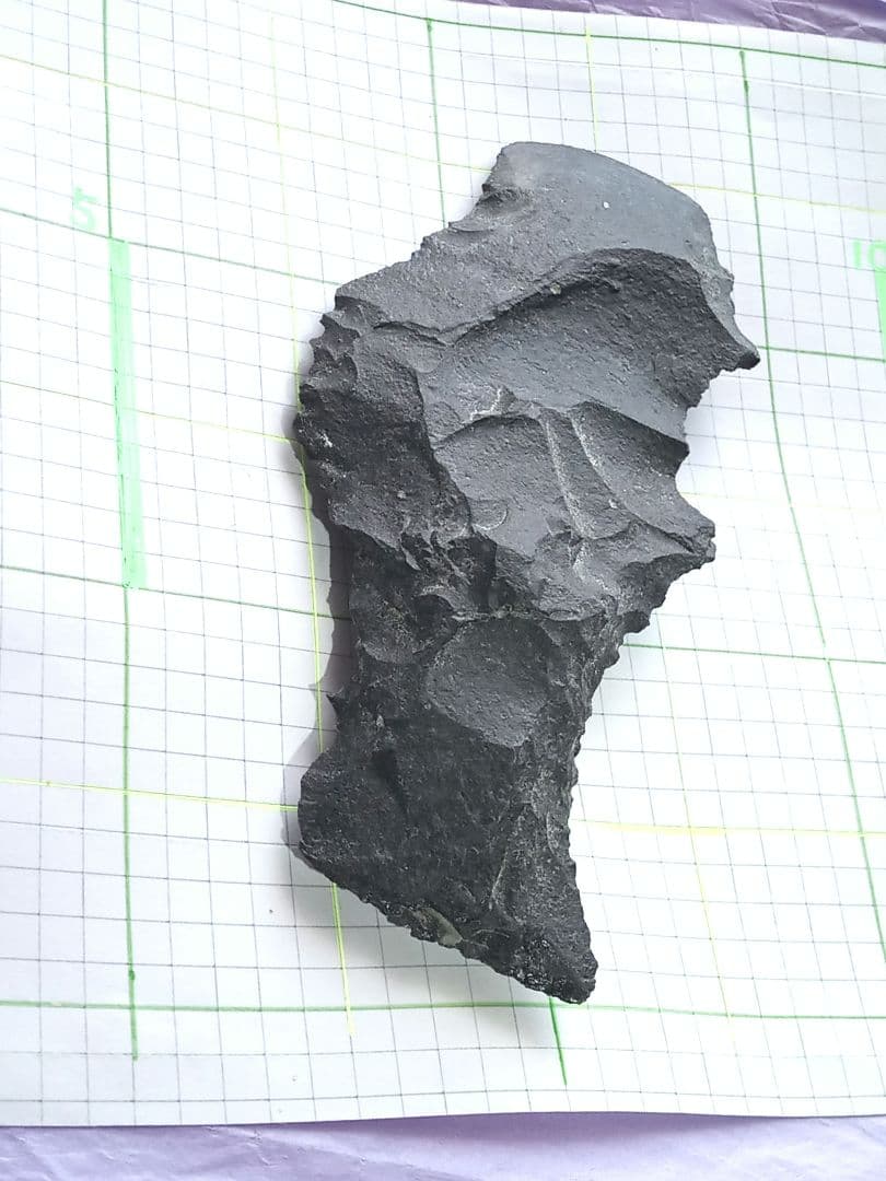 工具 石匙 スクレイパー 360 d 大型 石器 握り斧 改変模写