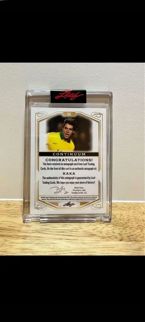 カカ　サインカード、ジャージカード 5000円値下げしました