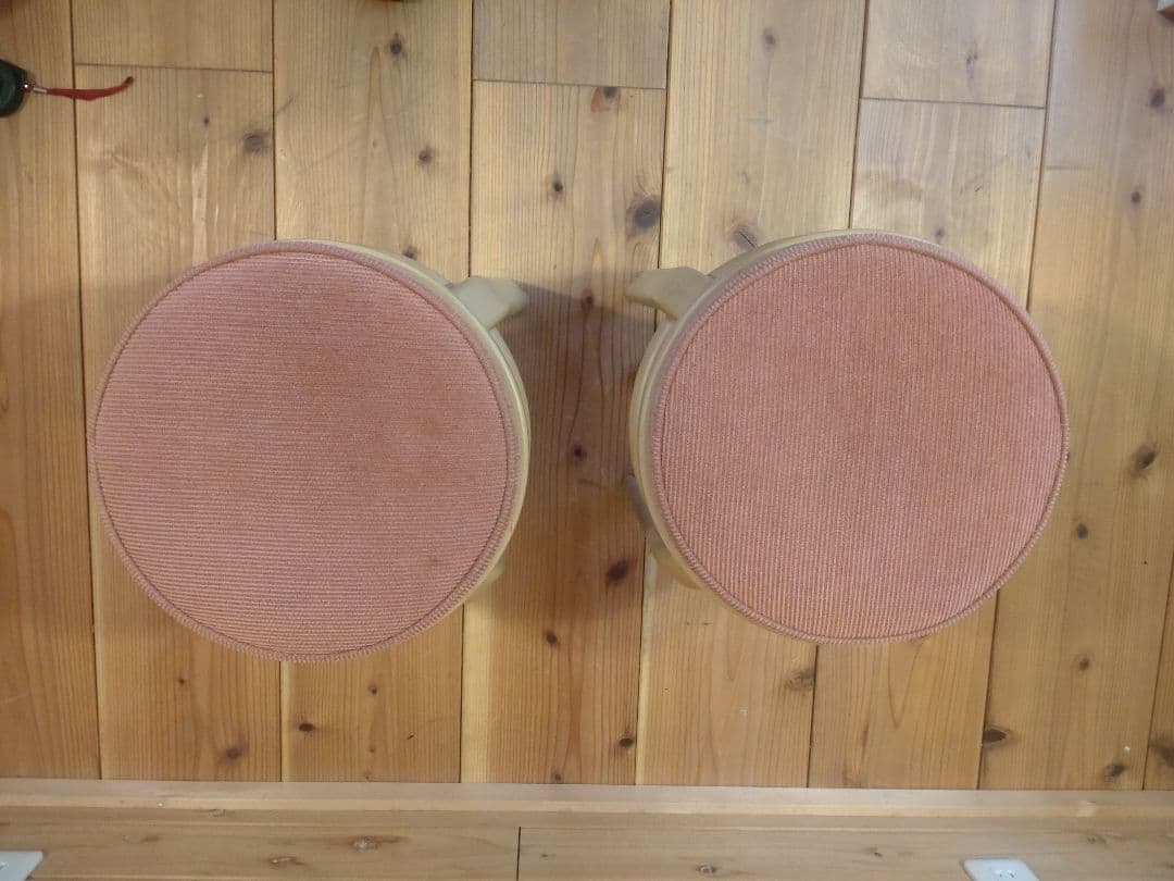 秋田木工　スタッキング　曲木スツール　ブナ材　2脚セット　1990年代