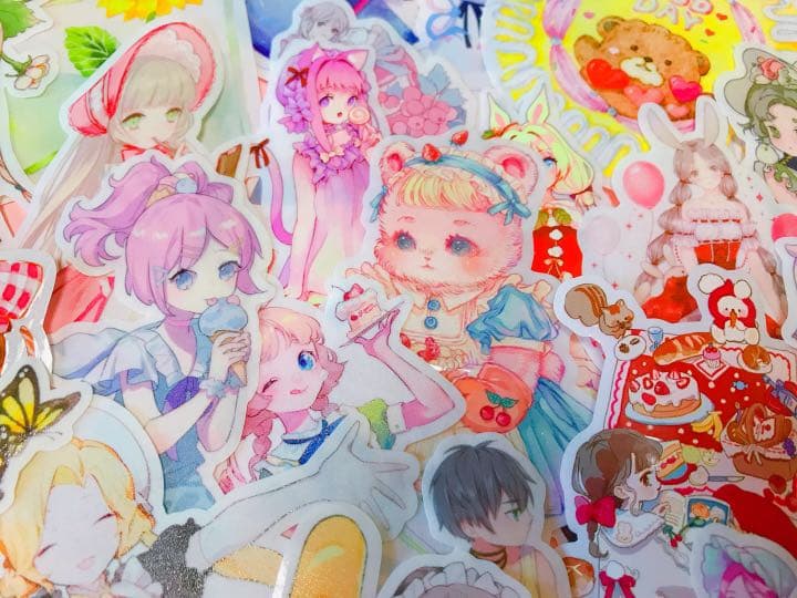 可愛いい❤️❤️人物マステフレークシール( ⸝⸝•ᴗ•⸝⸝ )151