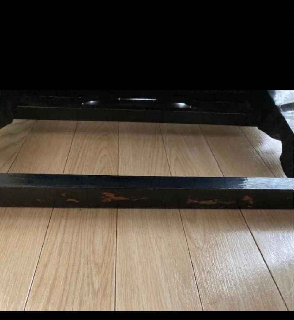 韓国美術 螺鈿細工 漆 /李朝膳 小盤 海州盤ローテーブル：花鳥画福喜囍