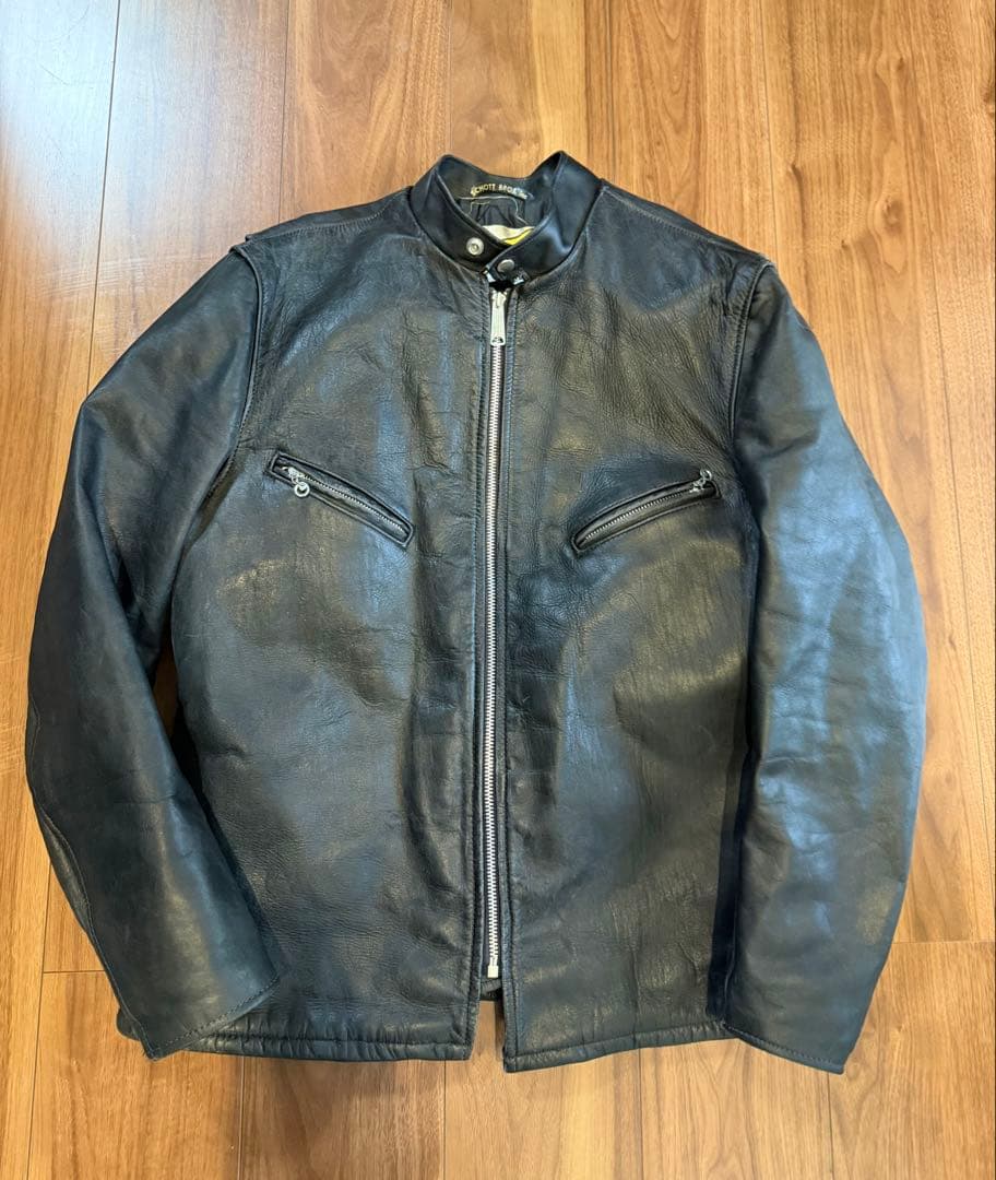 ショット 70年代 牛タグ レザージャケット シングルライダース 70s