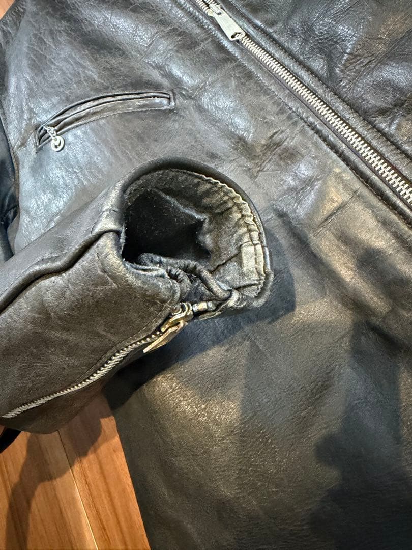 ショット 70年代 牛タグ レザージャケット シングルライダース 70s