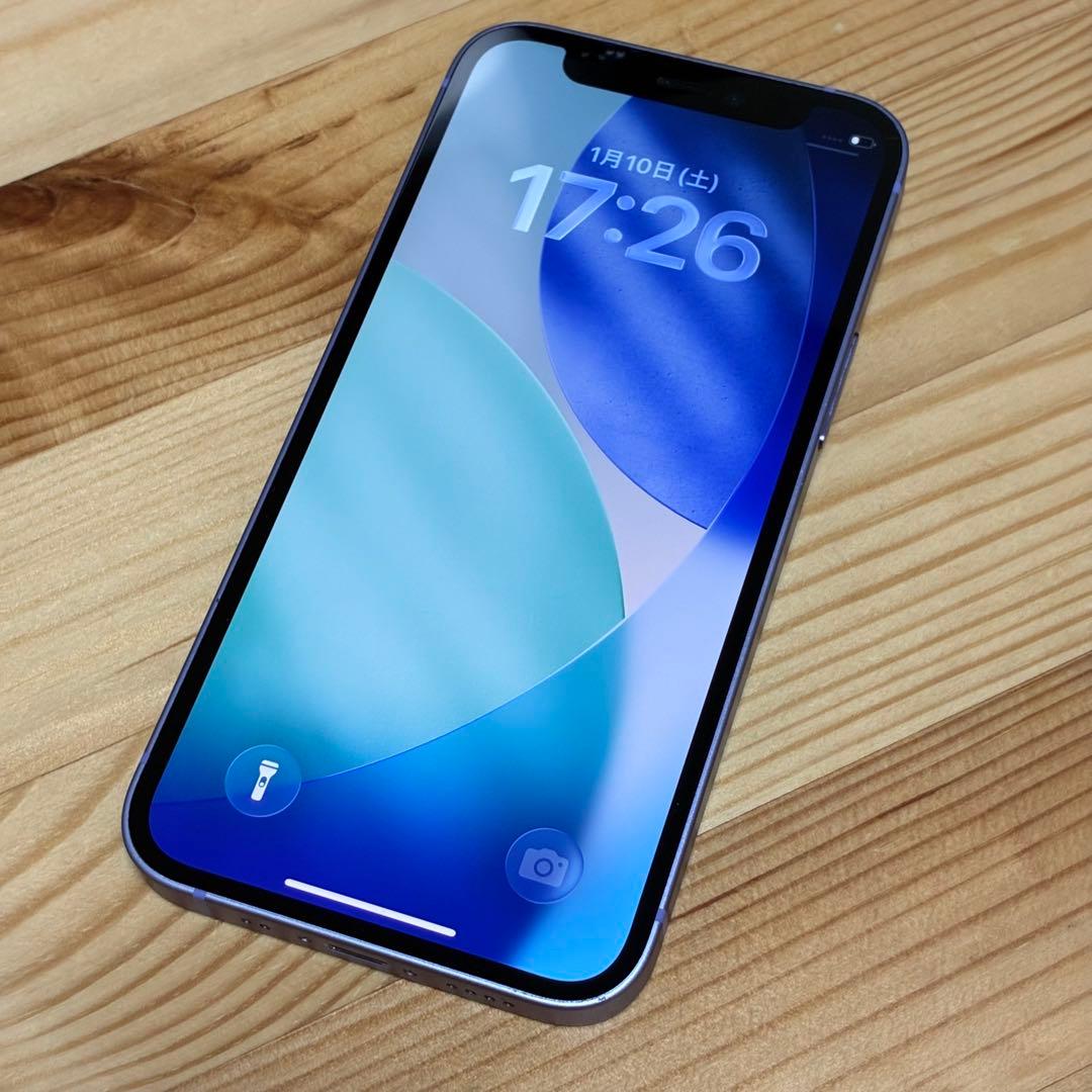 iPhone 12mini 64GB SIMフリー　バッテリー新品　パープル